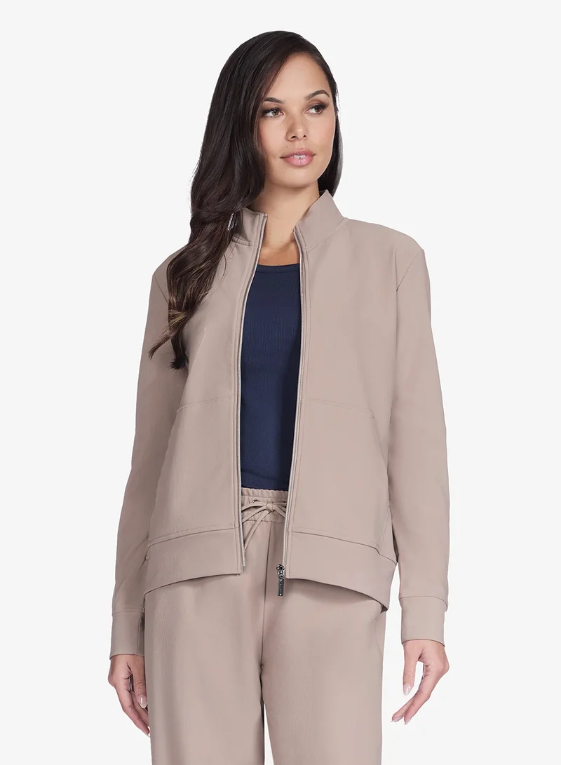 SKECHERS  Goluxe Ribbed Jacket for Women | Best Price UAE